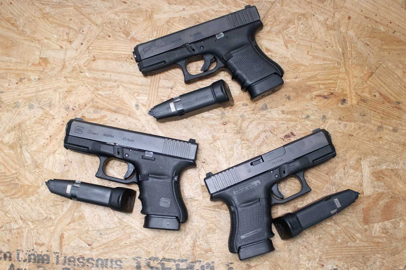 Glock 30 Gen4 45 Auto Police Trade-in Pistols (Very Good Condition)