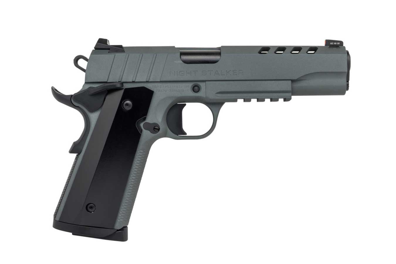 Tisas 1911 Night Stalker 10mm Pistol with 5 Inch Barrel and Gray Cerakote Finish