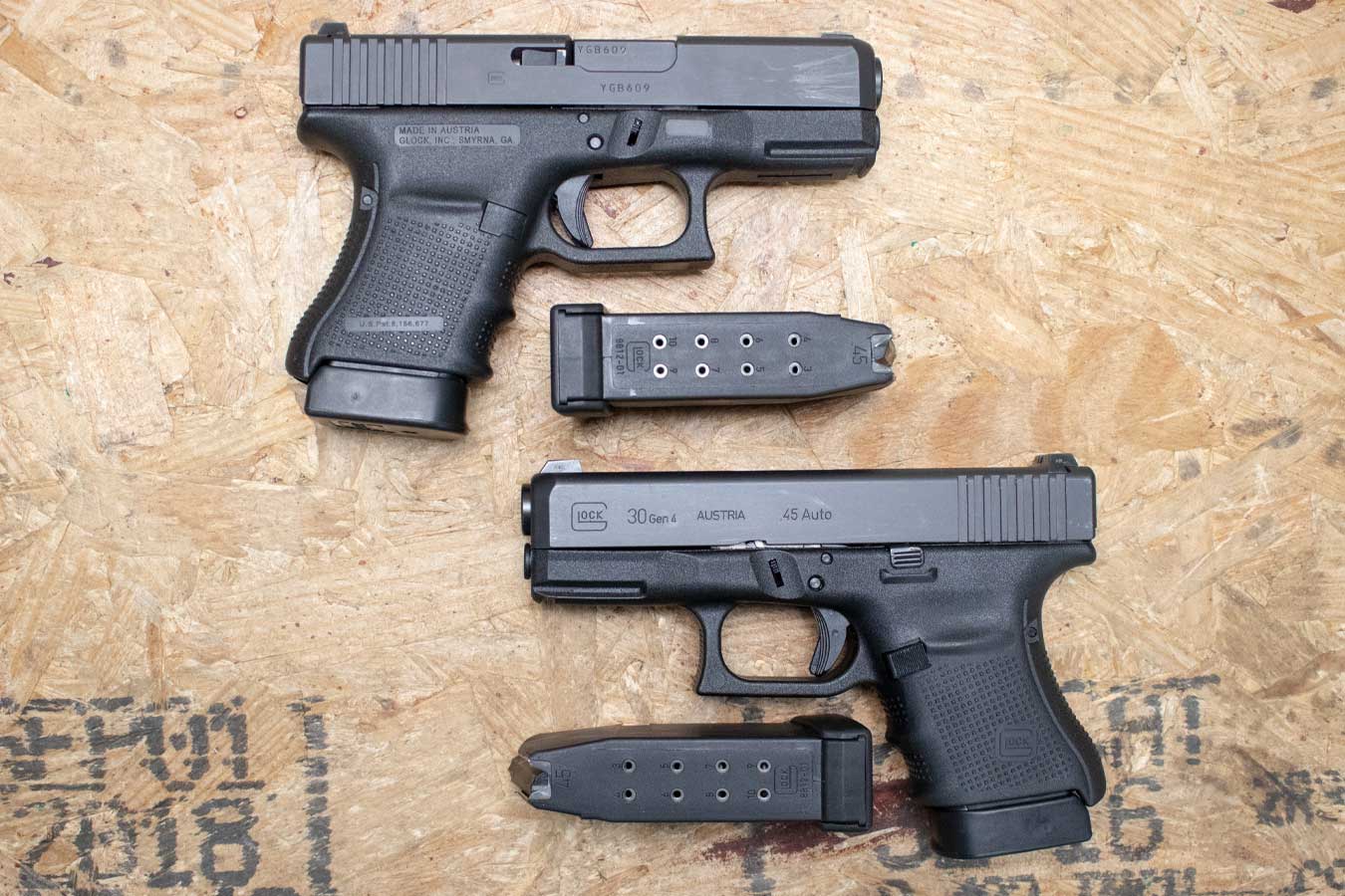 Glock 30 Gen4 45ACP Police Trade-In Pistols (Good Condition)