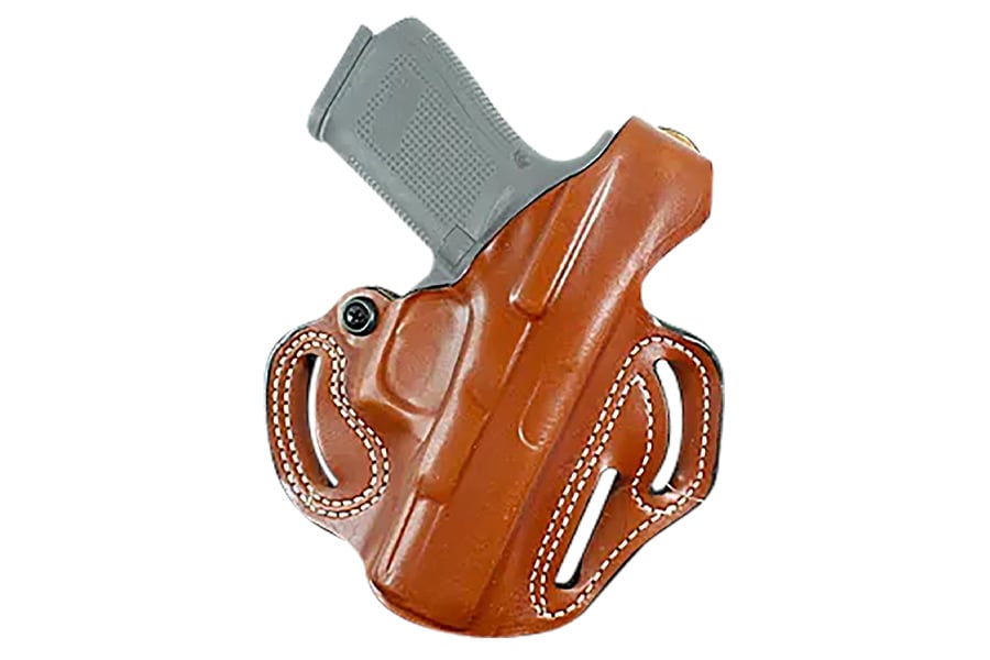 Desantis Thumb Break Scabbard OWB Tan Leather Belt Holster for Springfield Echelon (Right Hand)