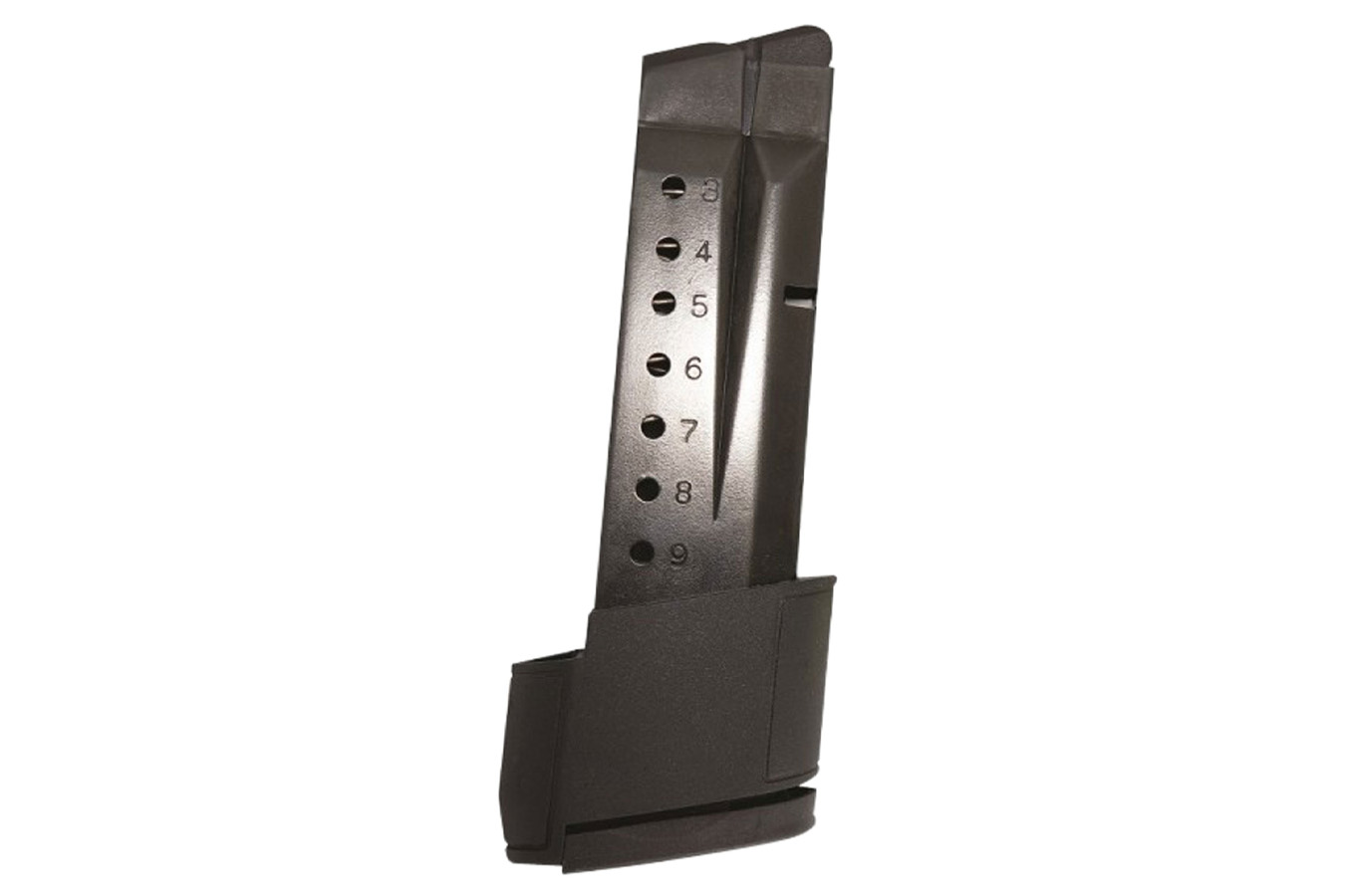 Promag Standard 10rd Extended 9mm Luger Fits S&W M&P Shield Blued Steel (Except Shield EZ Variant)