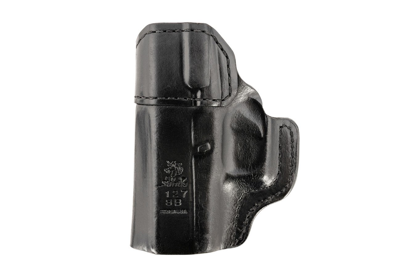 Desantis Inside Heat IWB Black Leather Belt Clip Holster for Glock 43/43x (Right Hand)