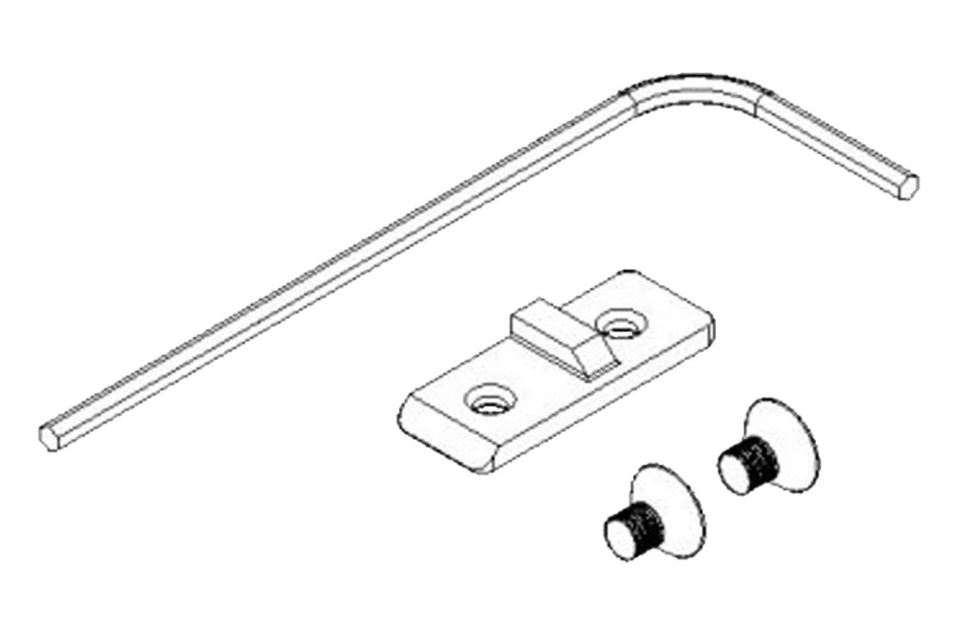 Kel-tec Mag Catch Kit Mag Catch Kit made of Steel with Black Finish for CZ 75 Sub 2000 Gen2 Magazines