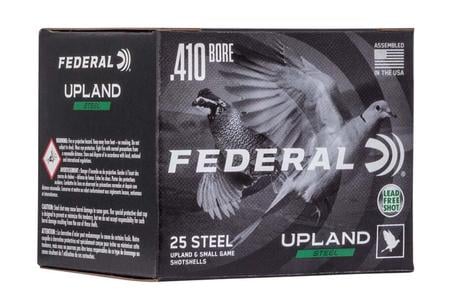 410-BORE 3 INCH 6 PELLET UPLAND STEEL 25/BOX