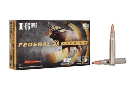 30-06 SPRINGFIELD 180 GR NOSLER PARTITION AMMO 20/BOX