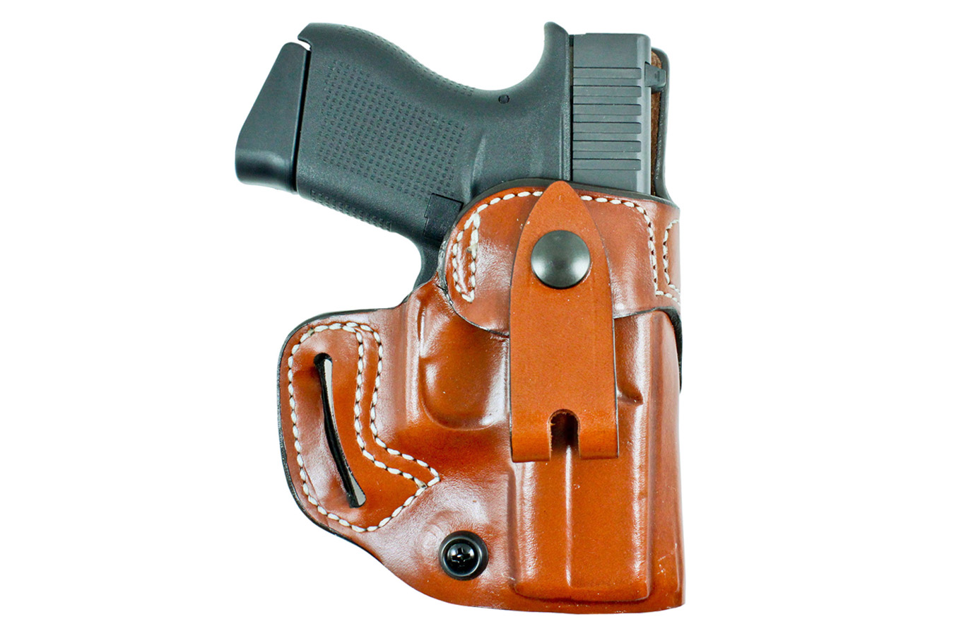 Desantis Osprey IWB/OWB Tan Leather Belt Slide Holster for Sig P365/P365 SAS (Right Hand)