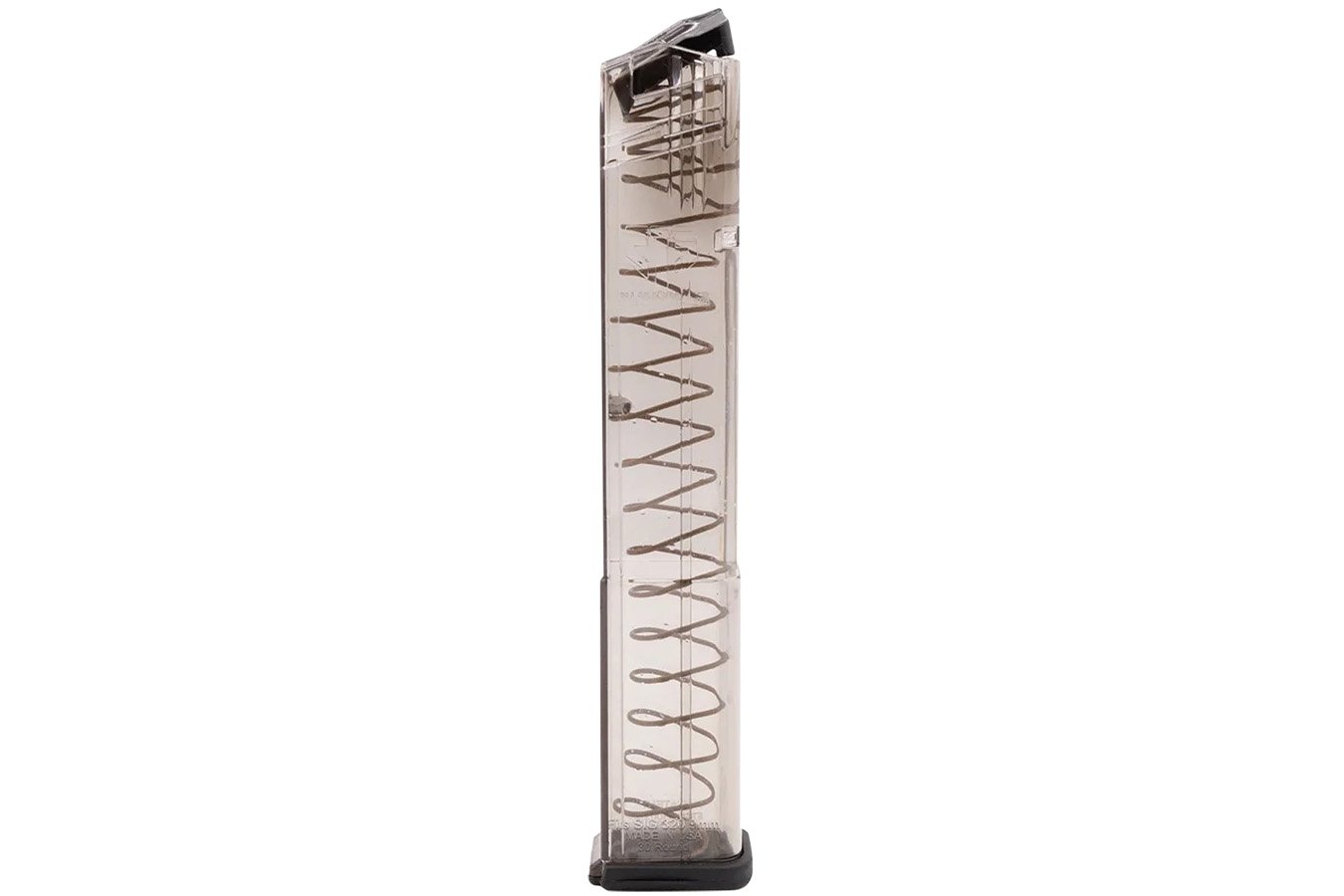 Elite Tactical Systems Pistol Mags Clear Detachable 30rd 9mm Luger for Sig P320