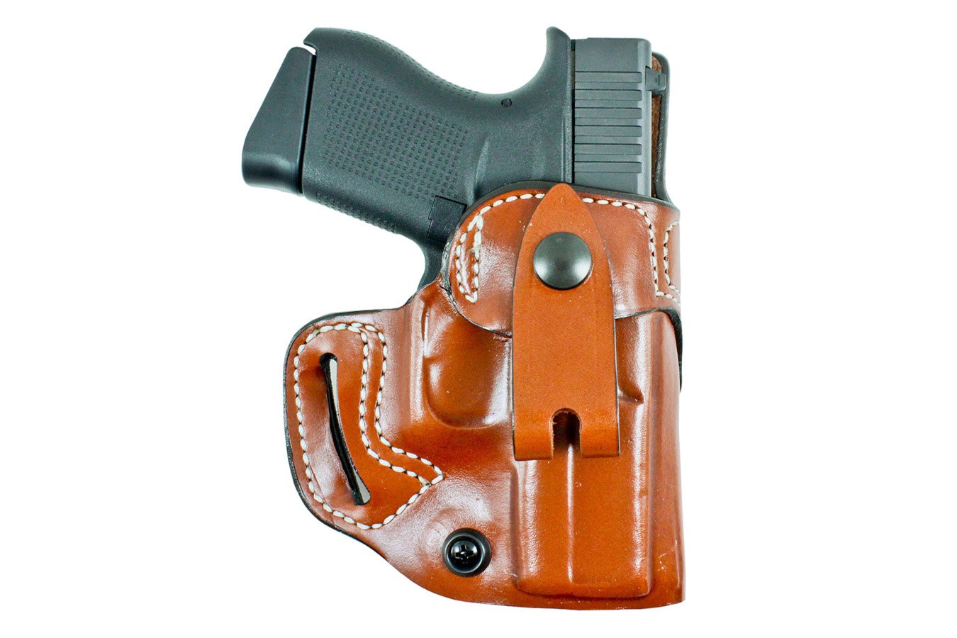 Desantis Osprey IWB/OWB Tan Leather Belt Slide Holster for  Springfield Hellcat (Right Hand)