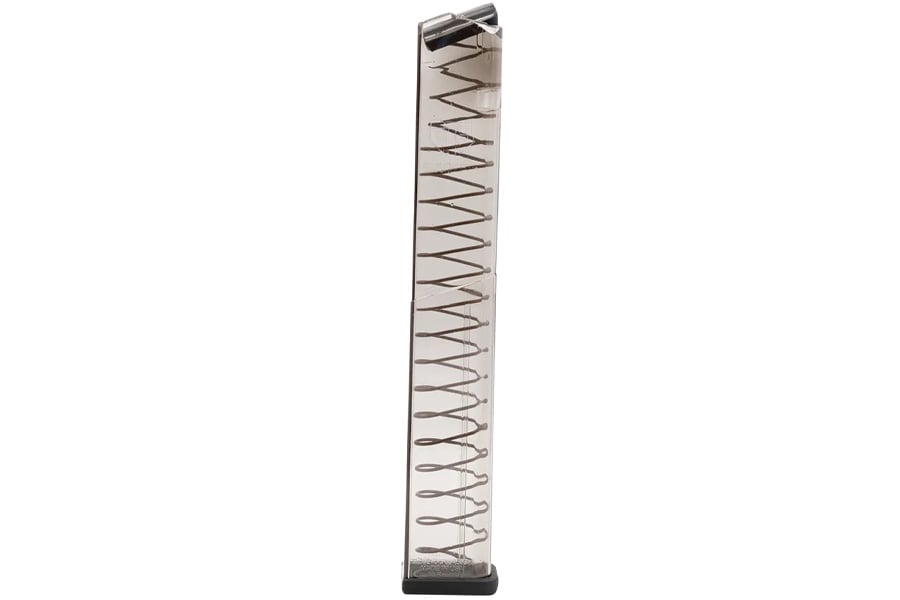 Elite Tactical Systems Pistol Mags 30rd Extended 45 ACP Compatible w/Glock 21/30/41 Clear Polymer