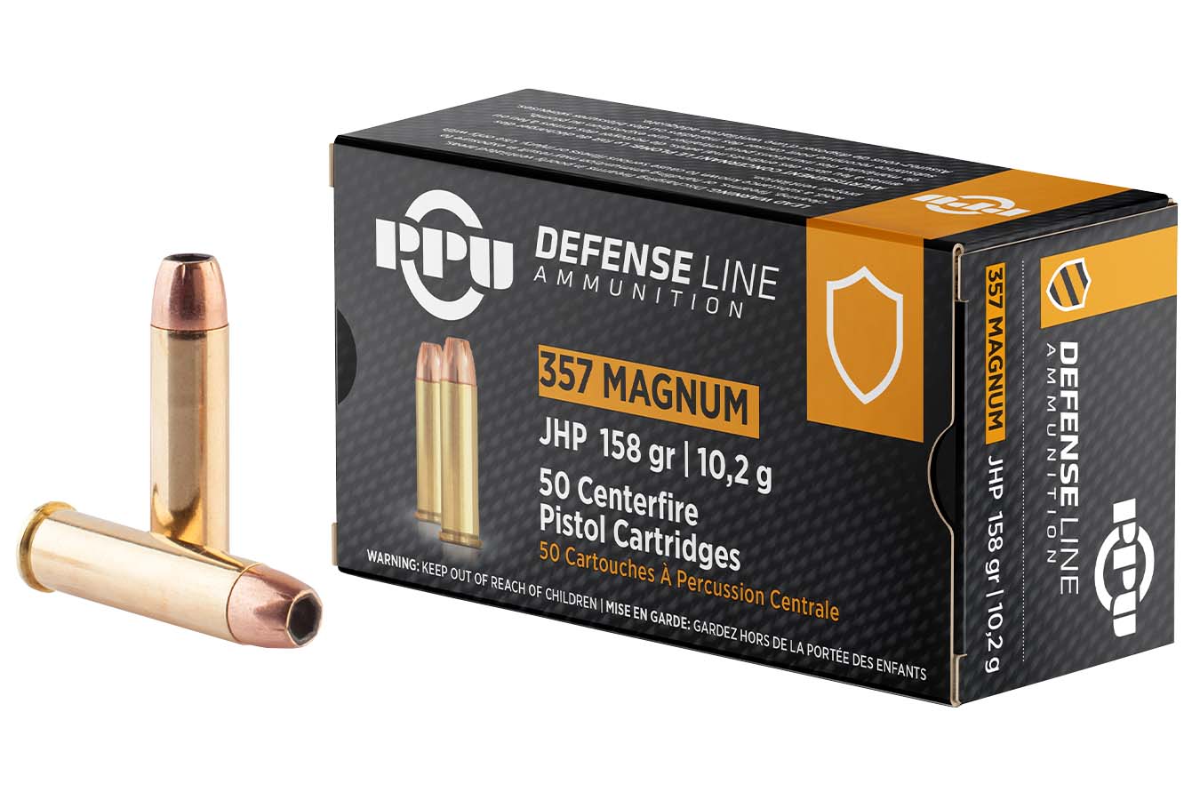 Ppu 357 Magnum 158gr JHP Defense Line 50/Box