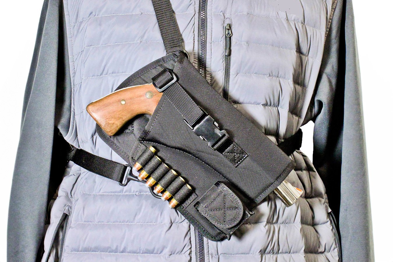 Desantis Yukon Hunting Shoulder Rig Holster for Ruger GP100 (Right Hand)