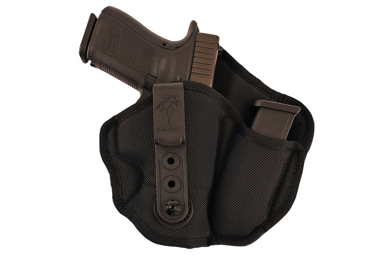 Desantis Inner Piece 2.0 AIW Black Ballistic Nylon Holster for Glock 42/Colt Officer/Kel-Tec P-11 (Right Hand)