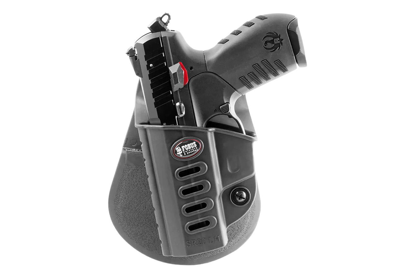 Fobus Passive Retention Evolution OWB Black Polymer Paddle Holster for Ruger SR22 (Left Hand)