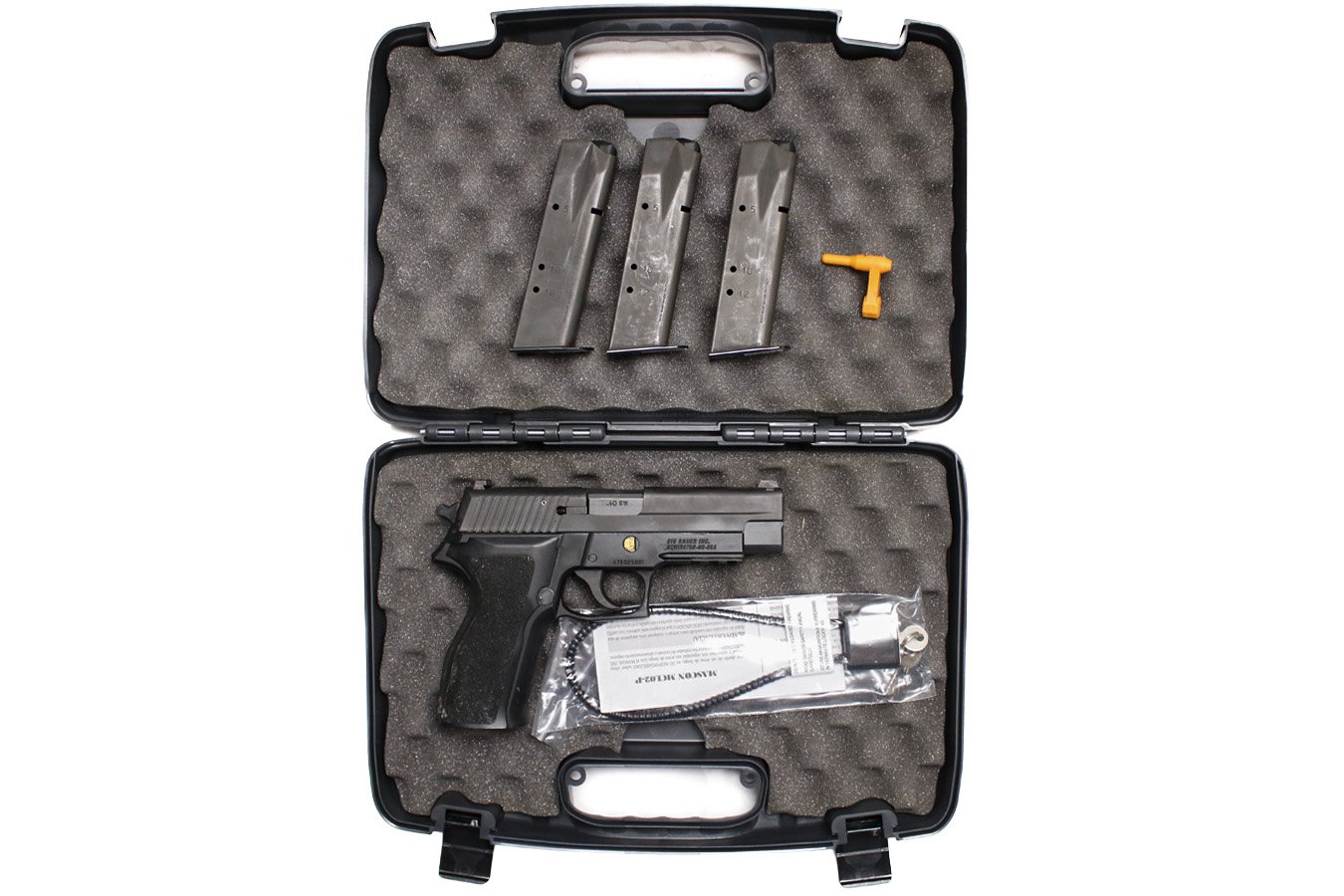 Sig Sauer P226 40 S&W Police Trade-In Pistol with Three Magazines and Original Box