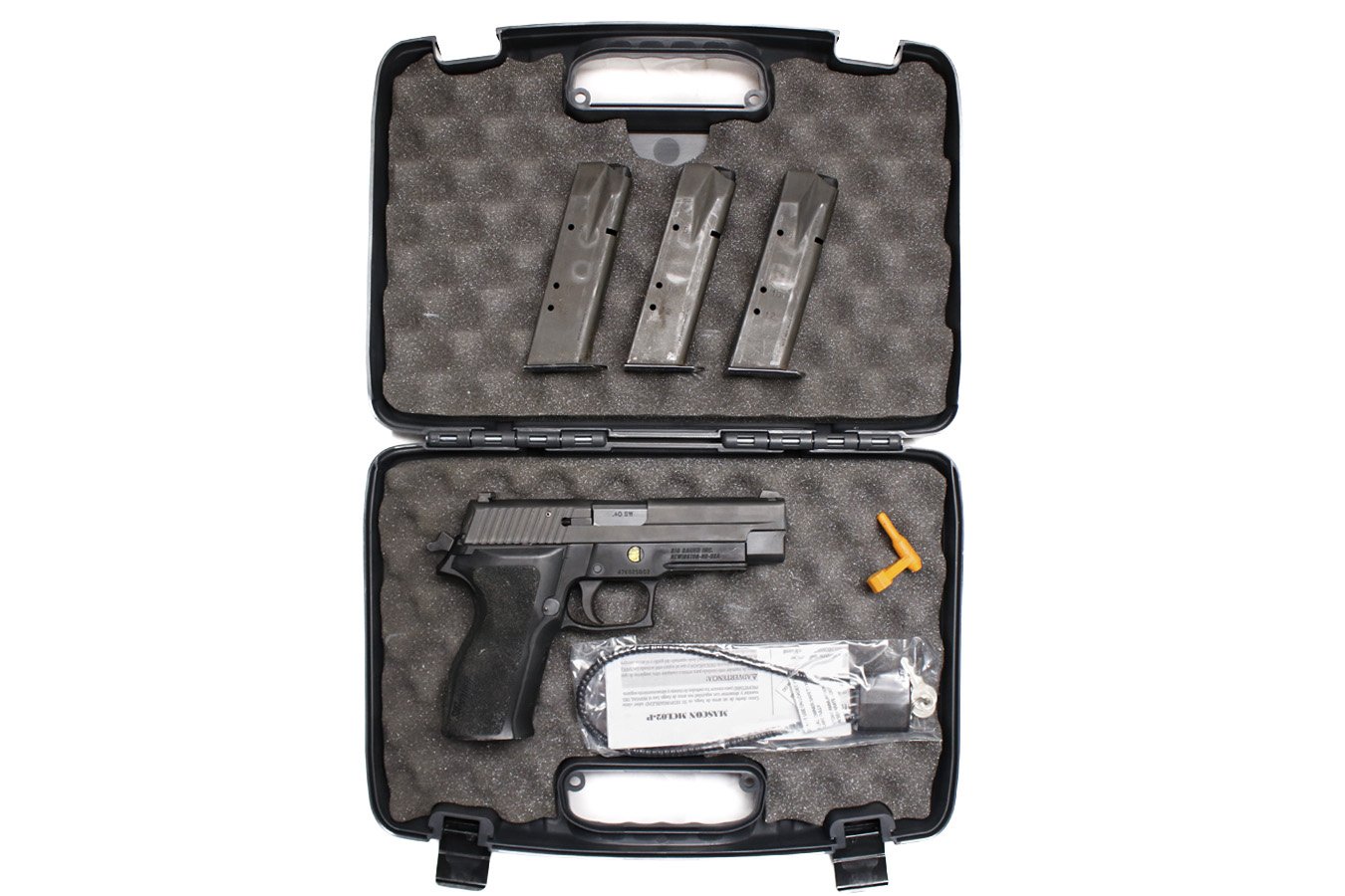 Sig Sauer P226 40 S&W DA/SA Police Trade-In Pistol with Original Box and Three Magazines