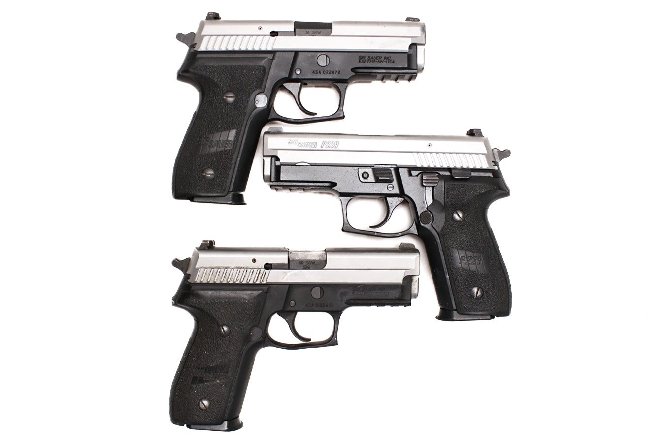 Sig Sauer P229 40 S&W DASA Police Trade-in Pistols (Fair Condition)