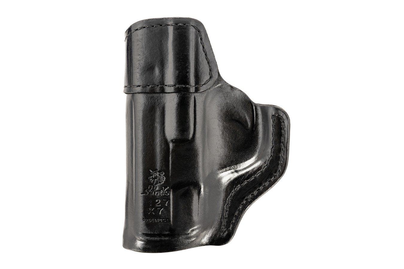 Desantis Inside Heat IWB Black Leather Belt Clip Holster forS&W M&P Shield 9/40 (Right Hand)