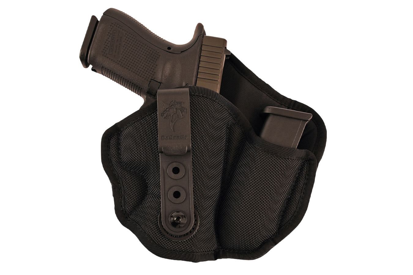 Desantis Inner Piece 2.0 AIW Black Ballistic Nylon Holster for Glock 26/Ruger SR/Sig P239 (Right Hand)