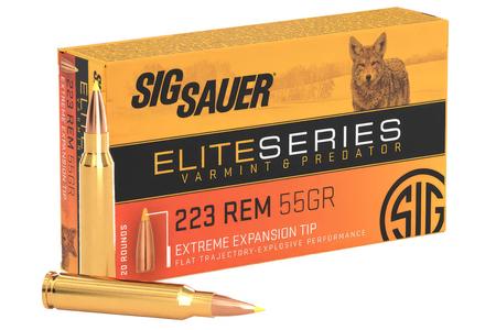 SIG SAUER AMMO, 223 REM, 55GR, VARMINT  PREDATOR, BOX/20, EXTREME EXPANSION 