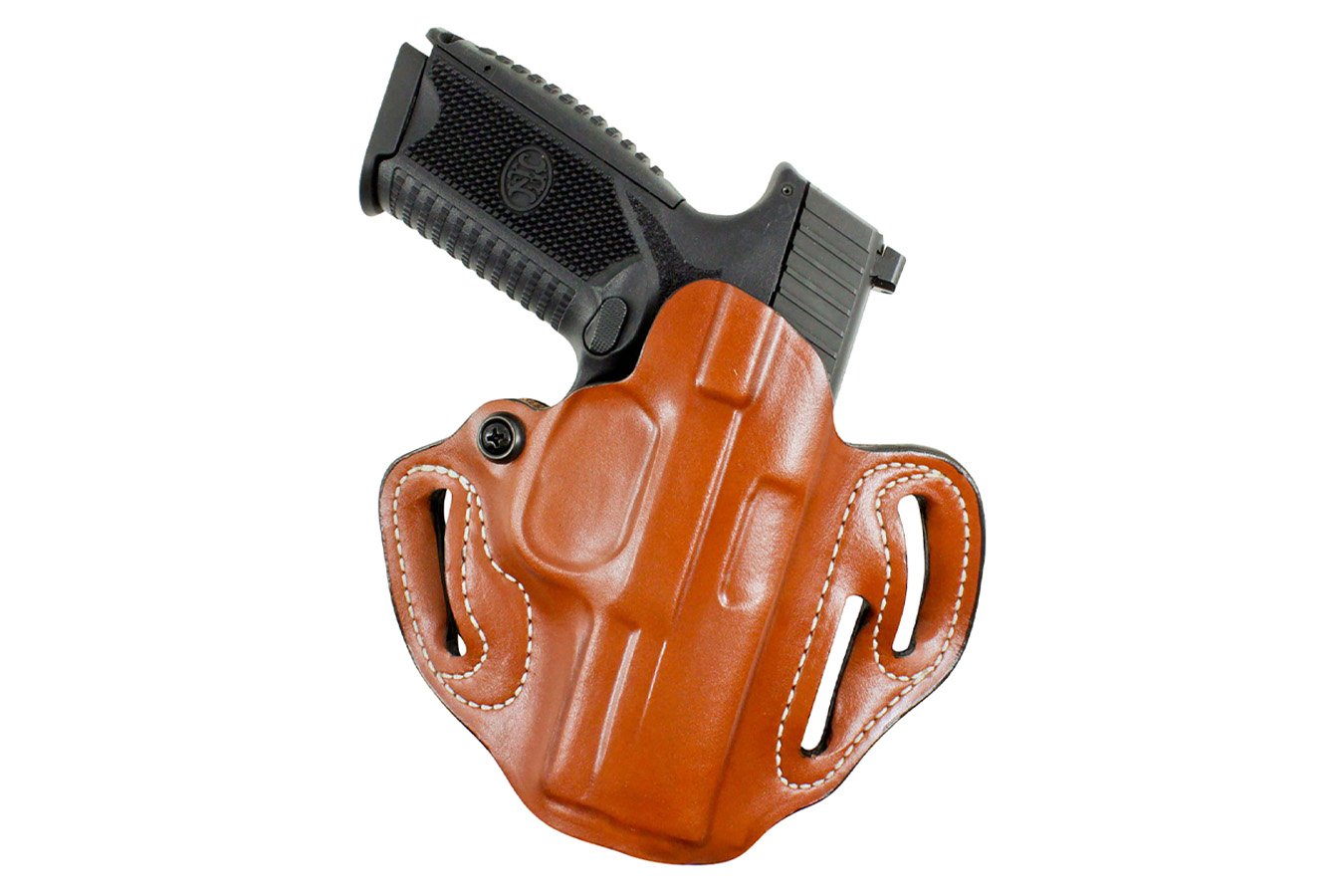 Desantis Speed Scabbard OWB Tan Leather Holster for  Springfield Prodigy (Left Hand)