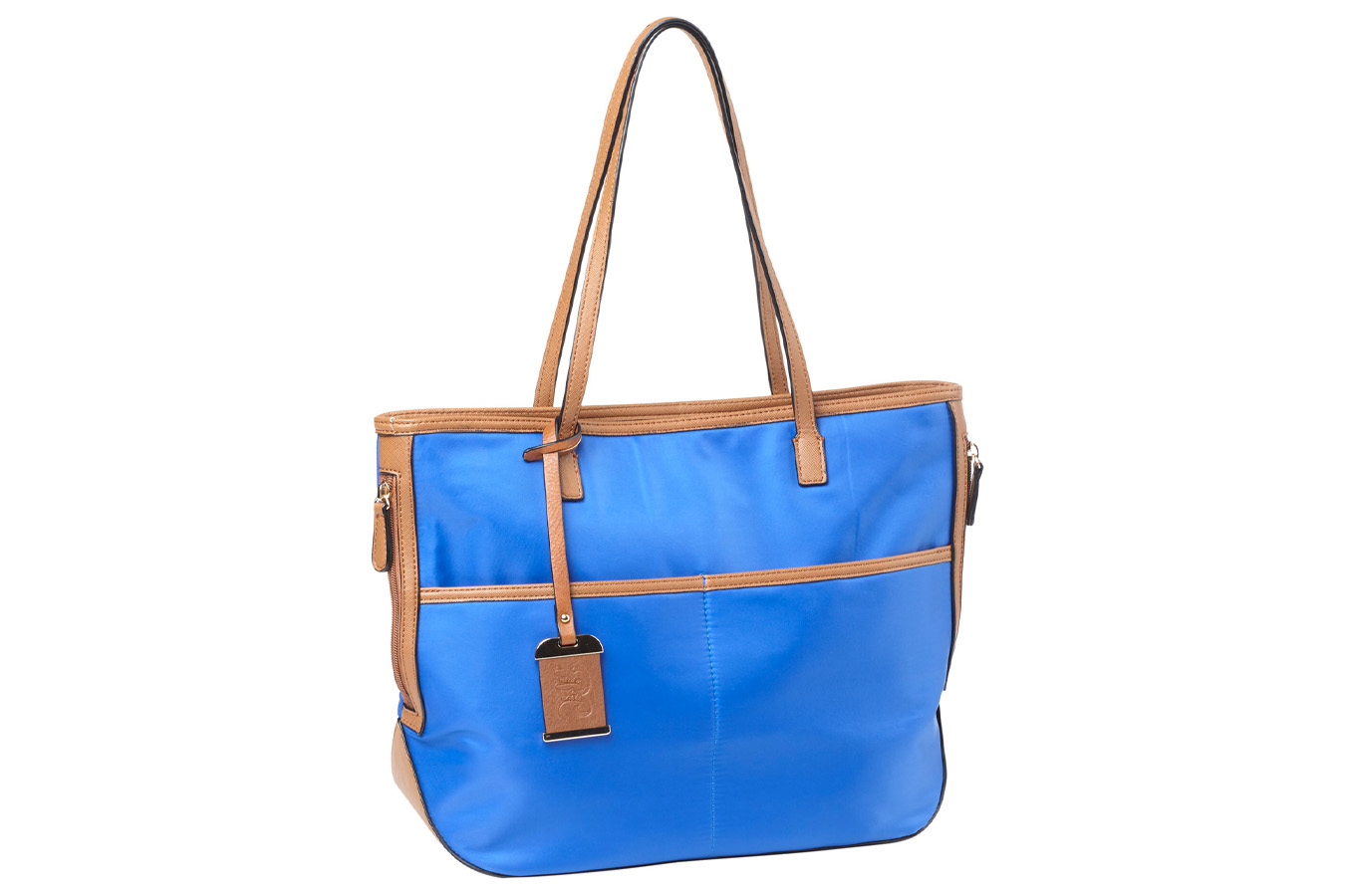 Bulldog r Electric Blue Nylon Conceal Carry Tote Purse