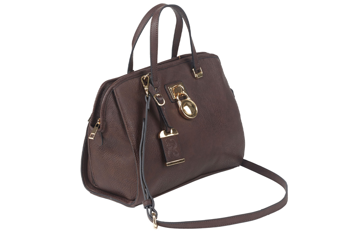 Bulldog Chocolate Brown Leather Conceal Carry Satchel