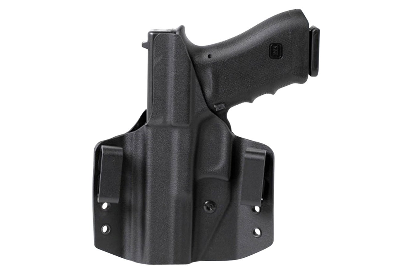 Uncle Mikes CCW OWB Holster Black Boltaron Belt Slide Holster for Smith and Wesson MP 2.0 Compact (Left Hand)