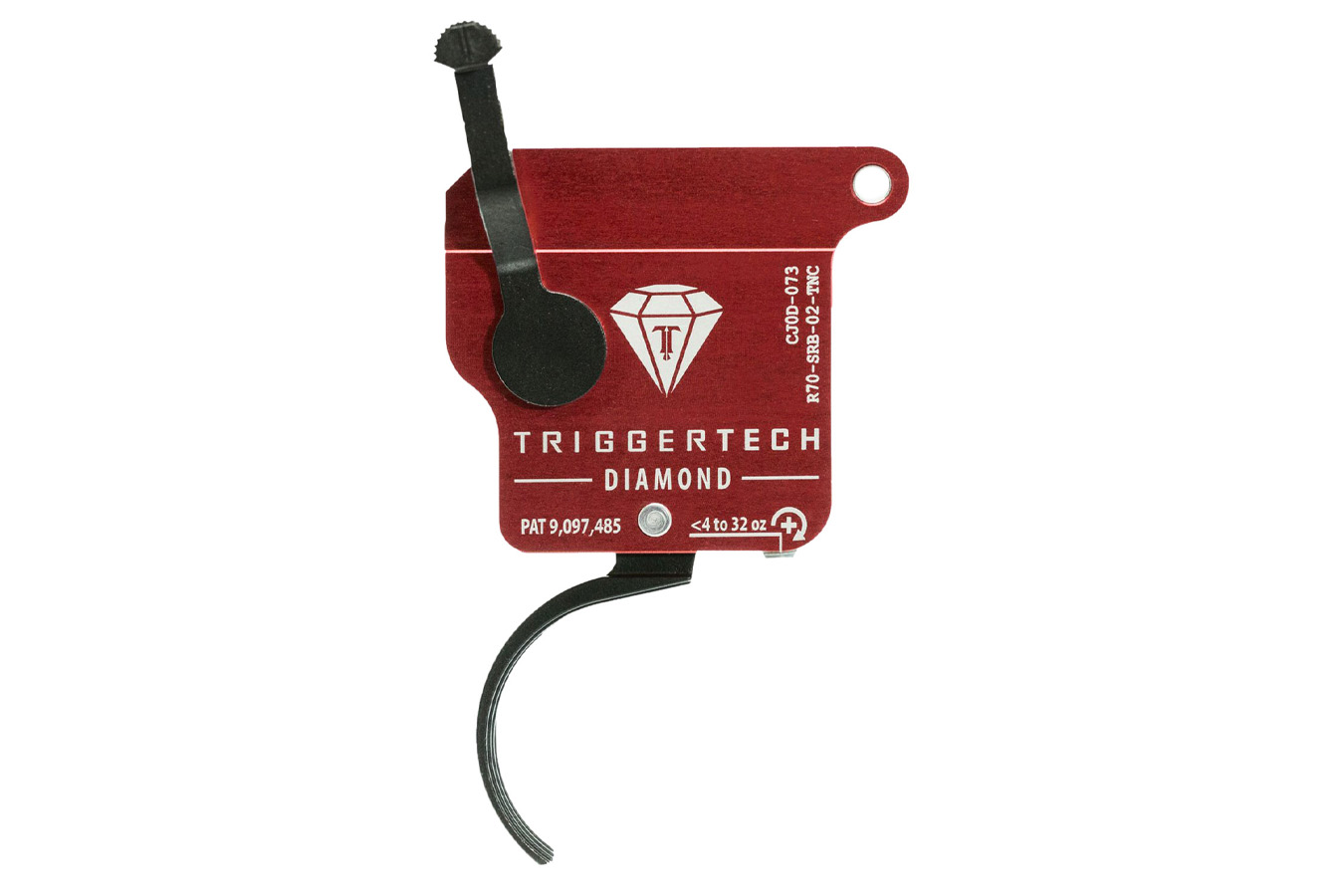 Triggertech Diamond Without Bolt Release Single-Stage Traditional Curved Trigger with 0.30-2 lbs Draw Weight for Remington 700 Right