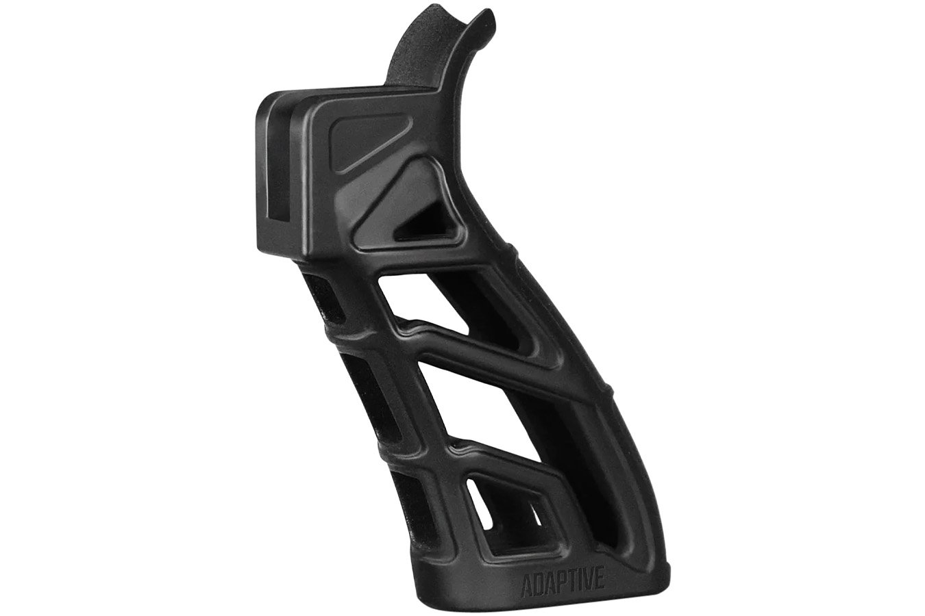 Adaptive Tactical Lightweight Tactical Grip (LTG) Skeletonized Black Polymer, 25 Degree Grip Angle, Fits AR Platform