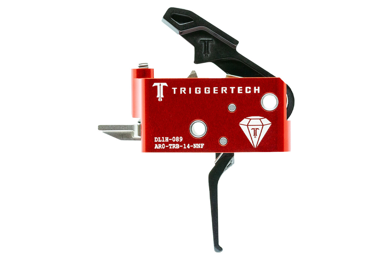 Triggertech Diamond Two-Stage Flat Trigger with 1.50-4 lbs Draw Weight for AR-15 Right