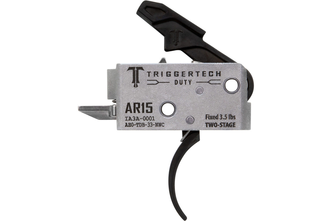 Triggertech Duty Curved Trigger Two-Stage 3.50 lbs Draw Weight Fits AR-15