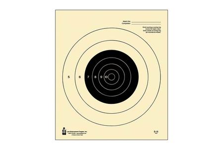 COMPETITION NRA SLOW FIRE BULLSEYE TAGBOARD HANGING 25 YDS HANDGUN, 100/BOX