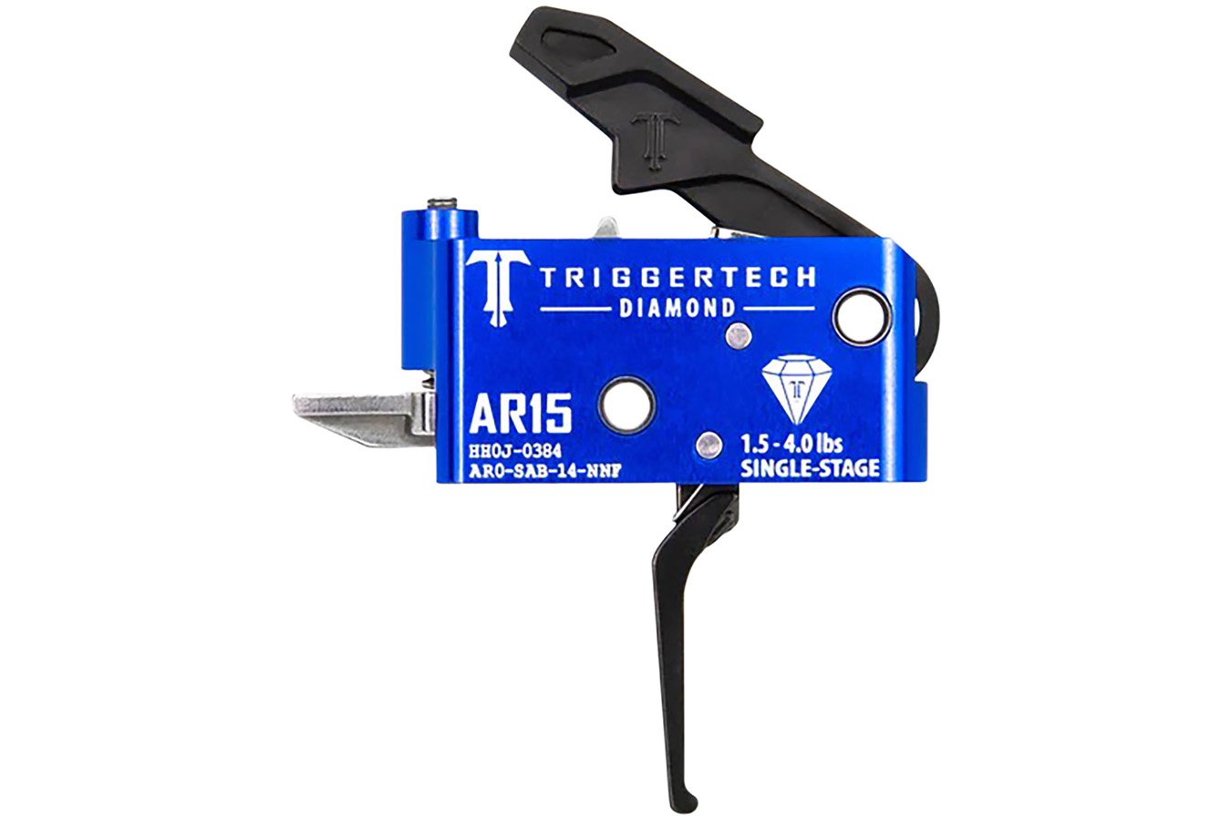 Triggertech Diamond Flat Single-Stage 1.5-4.0 lbs Adjustable for AR-15