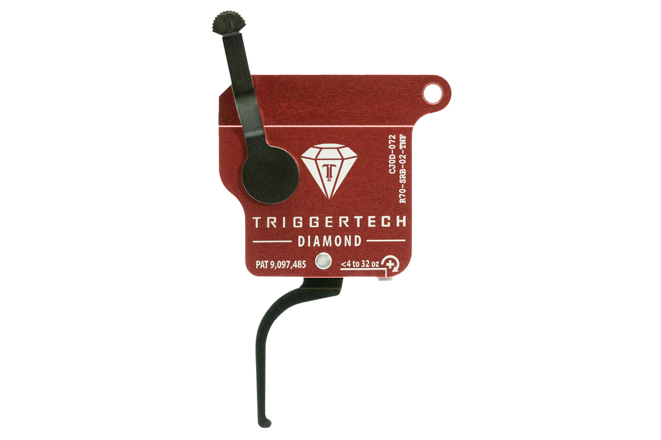 Triggertech Diamond Without Bolt Release Single-Stage Flat Trigger with 0.30-2 lbs Draw Weight for Remington 700 Right