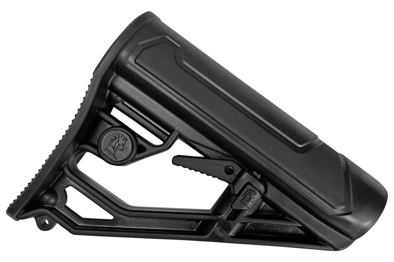 Adaptive Tactical EX Performance Lite Adj. Black Synthetic M4 Style, Swivel Stud, Fits AR-Platform (Mil-Spec Buffer Tubes)