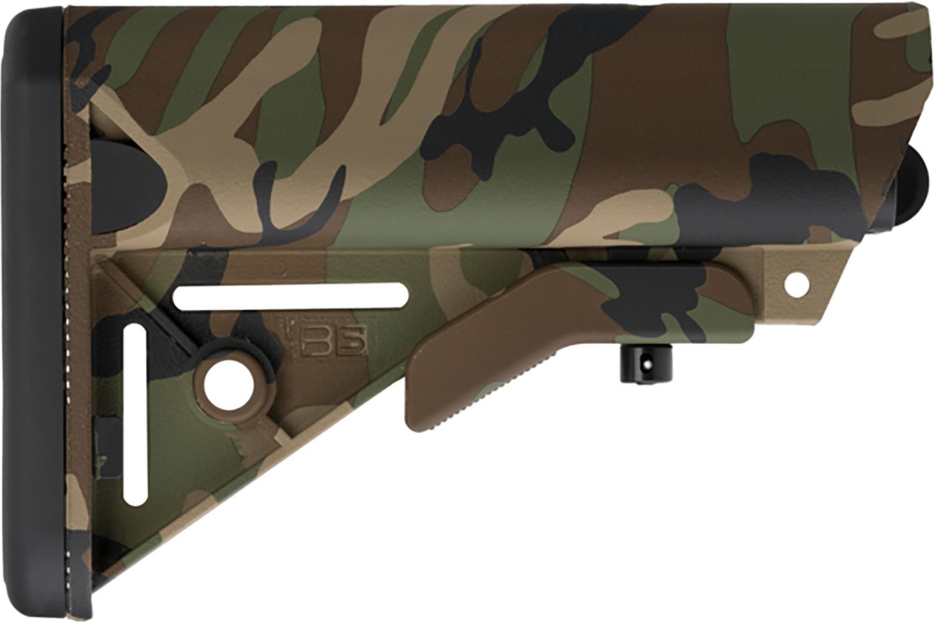 B5 Systems Enhanced SOPMOD Woodland Camo Polymer Fits AR-15