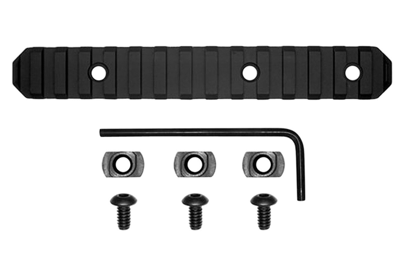 Grovtec 6 Inch 15 Slot M-Lok Black Anodized