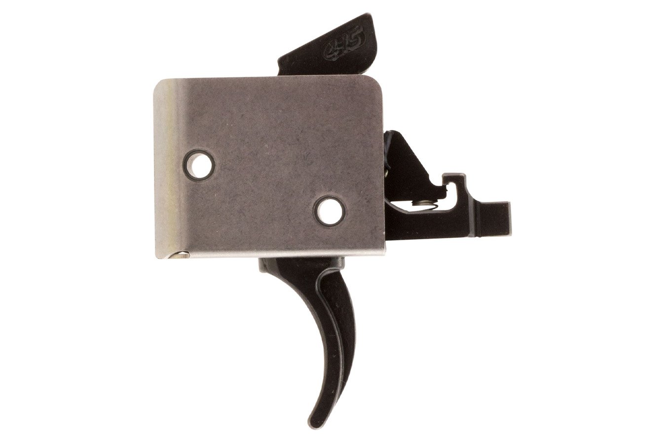 Cmc Triggers Drop-In Two-Stage Curved Trigger w/ 2 lbs Draw Weight & Black/Silver Finish