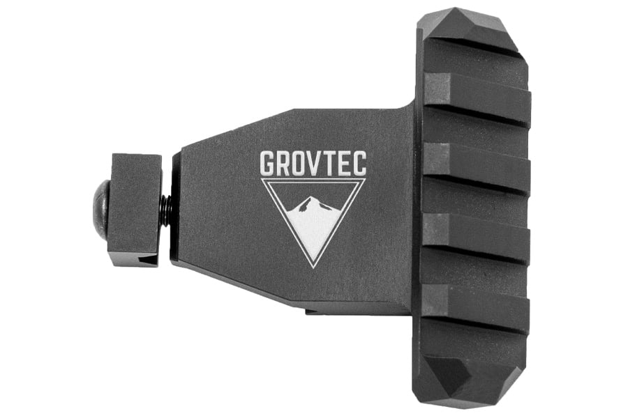 Grovtec Picatinny Rail Angled Black Anodized Aluminum