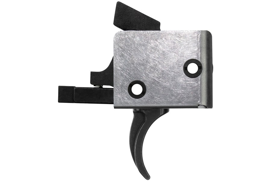 Cmc Triggers Drop-In Single-Stage Curved Trigger w/ 5-5.50 lbs Draw Weight & Black/Silver Finish