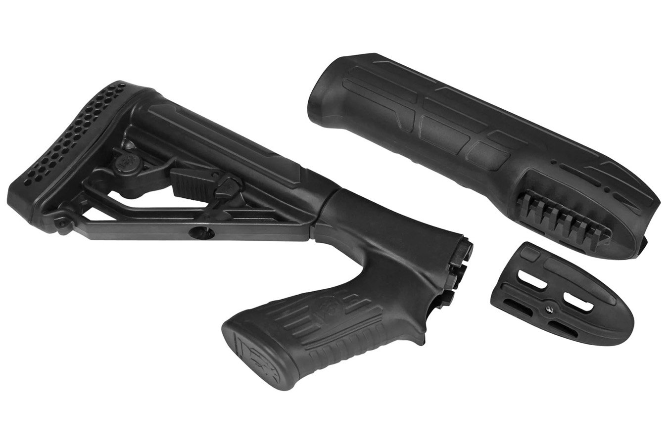 Adaptive Tactical EX Performance Stock & Forend Black Synthetic, Fits Remington 870 12 Gauge