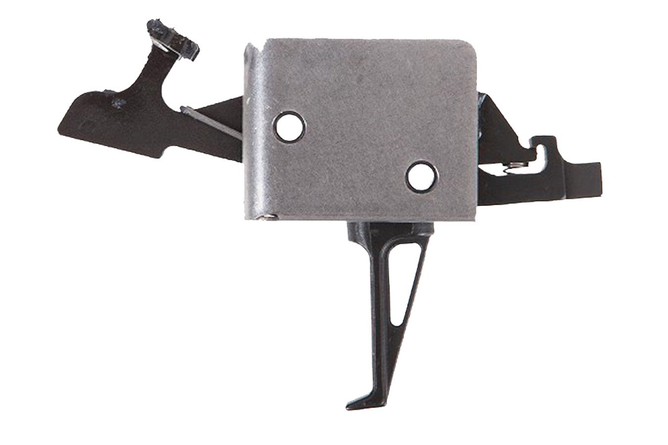 Cmc Triggers Drop-In Two-Stage Flat Trigger w/ 2-4 lbs Draw Weight & Black/Silver Finish