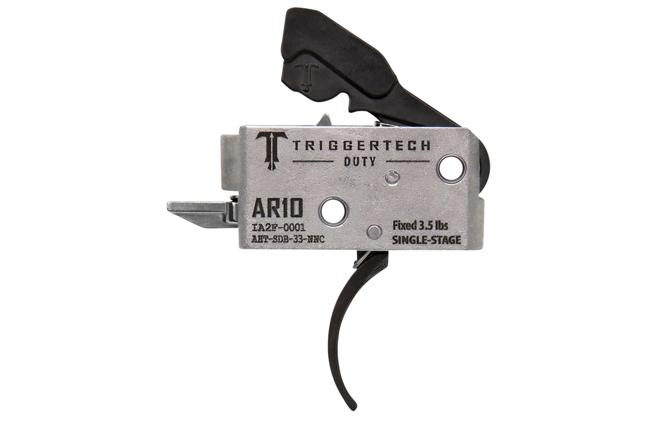 Triggertech Duty Curved Trigger Single-Stage 3.50 lbs Draw Weight Fits AR-10