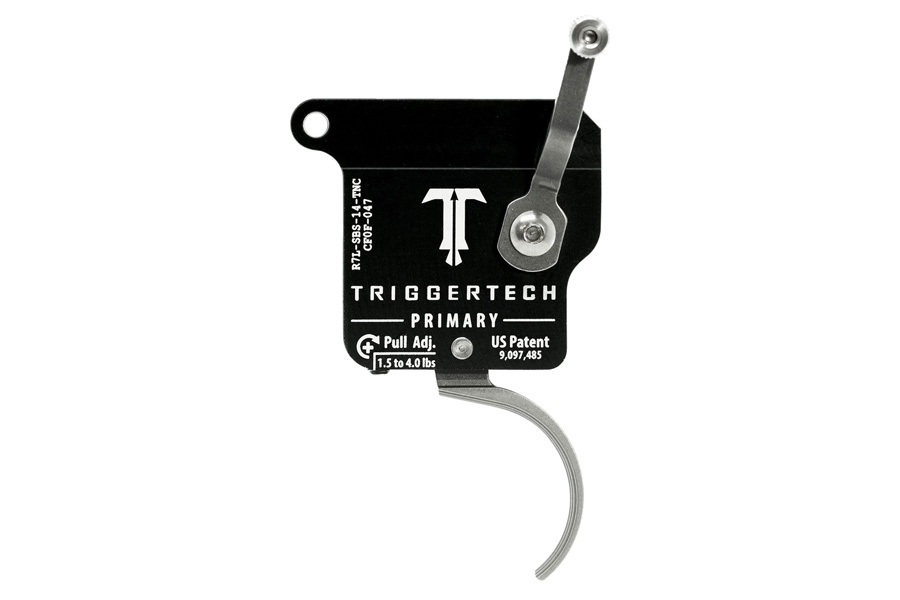 Triggertech Primary Without Bolt Release Single-Stage Traditional Curved Trigger with 1.50-4 lbs Draw Weight for Remington 700 Left