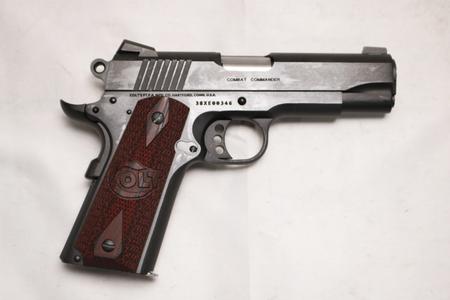 COLT 1911 38 SUPER COMBAT COMM 4.25 BLUE/CARBON