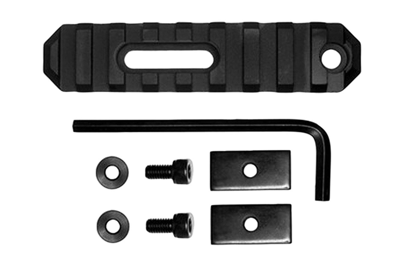 Grovtec 3.8 Inch 9 Slot Stock AR Black Anodized