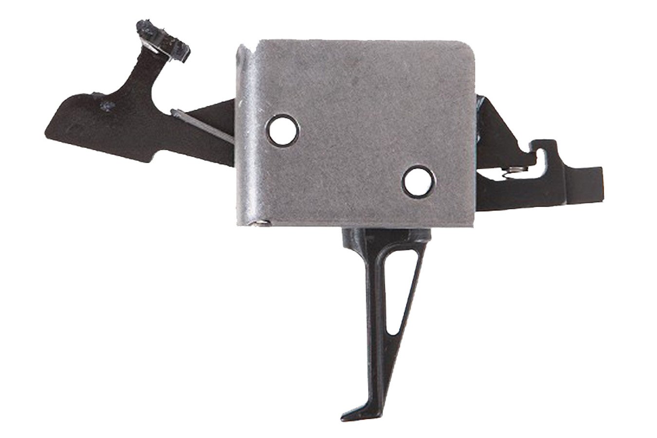 Cmc Triggers Drop-In Two-Stage Flat Trigger w/ 1-3 lbs Draw Weight & Black/Silver Finish