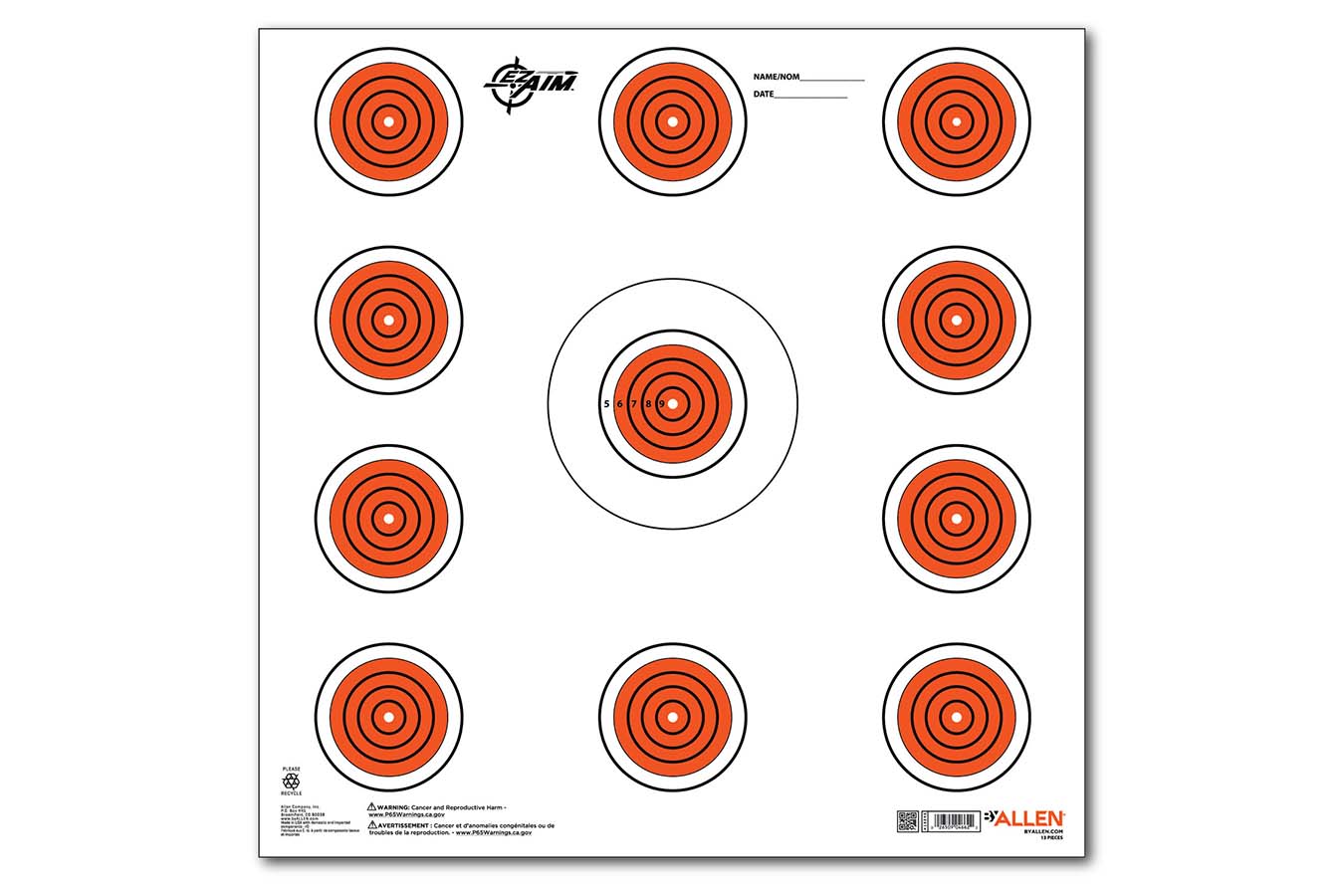 Allen Paper Targets Indoor SPOT Paper, 13 Pack