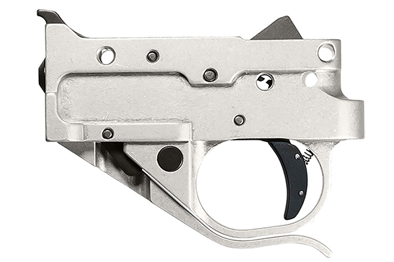 Timney Replacement Trigger Single-Stage Curved Trigger with 2.75 lbs Draw Weight & Silver/Black Finish for Ruger 10/22