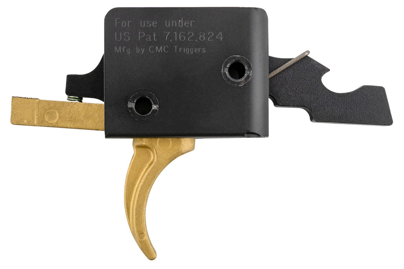 Cmc Triggers Drop-In Gold Finger Single-Stage Curved Trigger w/ 3-3.50 lbs Draw Weight & Gold Finish